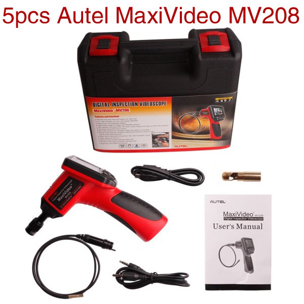 5pcs/lot Wholesale Price Autel MaxiVideo MV208 with 5.5mm Diameter Imager Head Inspection Camera Digital Videoscope