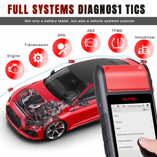 New Autel MaxiBAS BT608 BT608E Auto Battery Tester and Electrical System Analyzer Circuit Tester