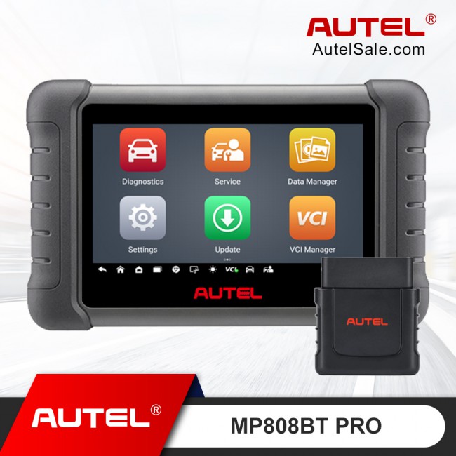 2023 Autel MaxiPRO MP808BT Pro OE-Level Full System Diagnostic Tool with Complete OBD1 Adapters Support Battery Testing