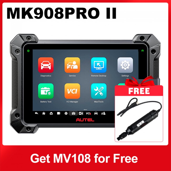 Autel MaxiCOM MK908 PRO II Auto Diagnostic Tablet Upgraded Version of MK908P Get FREE MaxiVideo MV108S