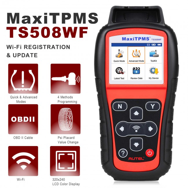 Original Autel MaxiTPMS TS508WF TPMS Diagnostic and Service Tool Free Update Online WiFi Version
