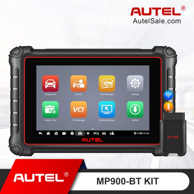 2024 Multi-Language Autel MaxiPRO MP900-BT Kit All System Bluetooth Diagnostic Scanner ECU Coding WiFi Print Update of MP808BT PRO