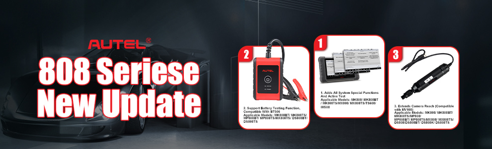 Autel Add New Functions in June-Active Test, Battery Test and Camera Reach