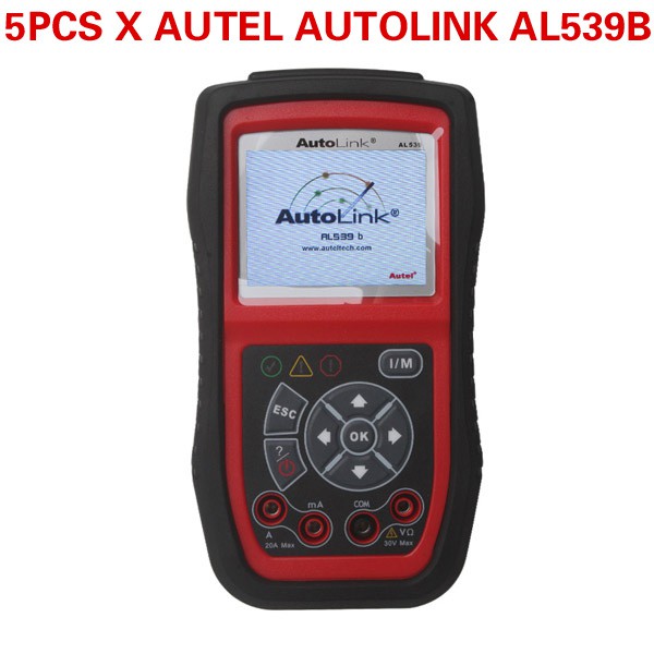 5pcs/lot Wholesale Price Autel AutoLink AL539B OBDII Code Reader & Battery Test Tool