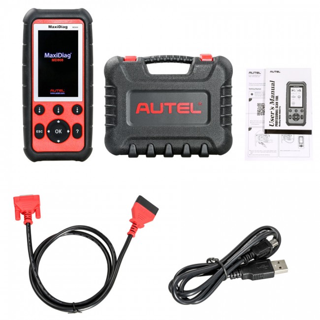 100% Original Autel MaxiDiag MD808 Diagnostic Tool for Engine/ Transmission/ SRS and ABS Systems Support Lifetime Free Update Online