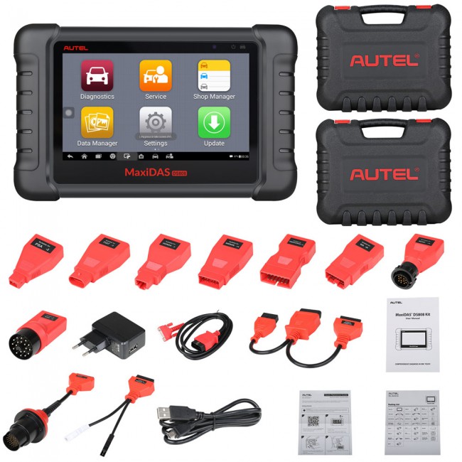 AUTEL MaxiDAS DS808 KIT DS808K Tablet Diagnostic Tool Full Set Supports Injector Coding Key Coding Update Online