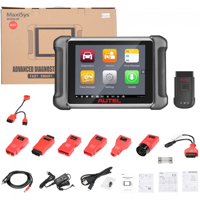 Original Autel MaxiSys MS906BT Advanced Wireless Diagnostic Devices for Android Operating System Get Free MV108S
