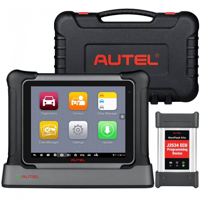 2023 Autel Maxisys Elite II Automotive Diagnostic Tool Support Bi-Directional Control and J2534 ECU Programming with Free MaxiVideo MV108