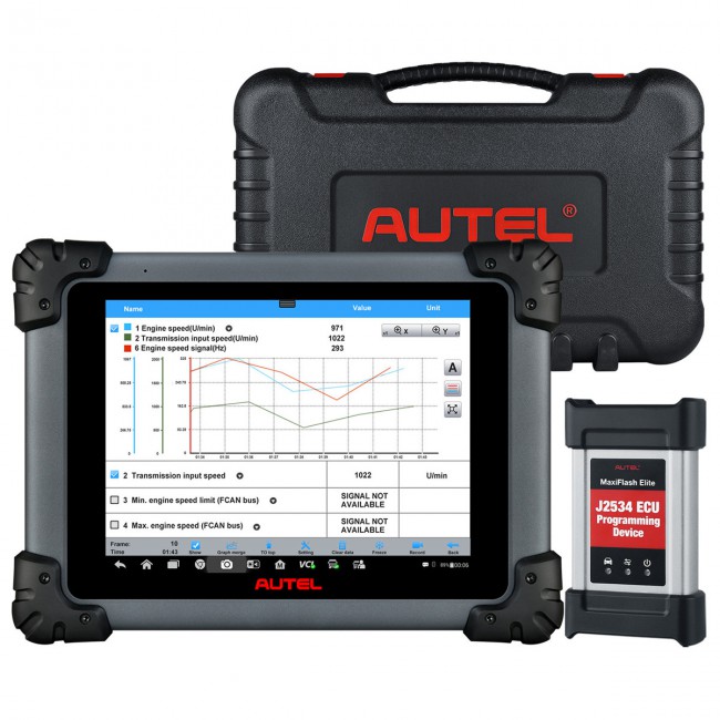 Autel Maxisys MS908CV Heavy Duty Diagnostic Tool with J-2534 ECU Programming BT WiFi Enabled & Wireless Connection