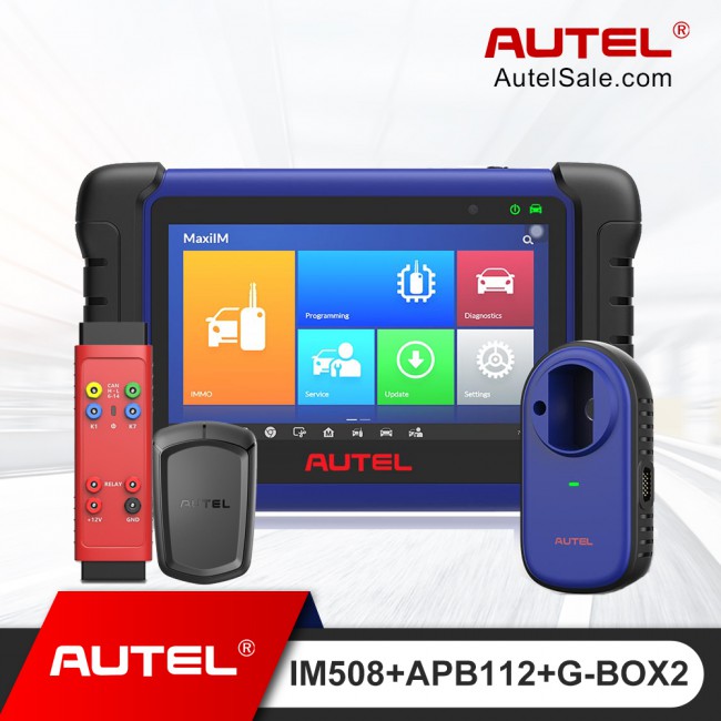 Autel MaxiIM IM508 Advanced Key Programming Tool Plus APB112 G-BOX3 Support Mercedes Benz All Key Lost