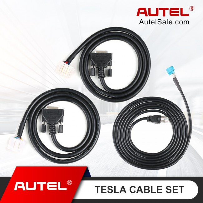 Autel Tesla Cable Set/ Diagnostic Cables for Tesla S /Tesla X Models Work with Autel MS908S Pro Elite MS909 MS919 Ultra Elite II Ultra Lite