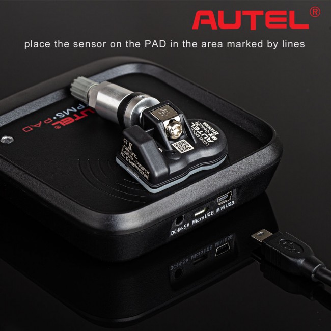 Buy Original Autel MaxiTPMS PAD TPMS Sensor Plus 1pc of V5.03 Autel MX-Sensor 433MHz and 315MHz Universal Programmable TPMS Sensor