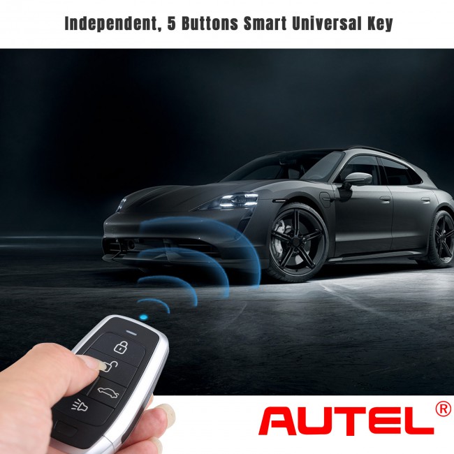 AUTEL IKEYAT005BL Independent 5 Buttons Universal Smart Key Remote Start / Trunk 5pcs/lot
