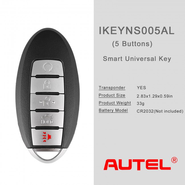 AUTEL IKEYNS005AL 5 Buttons Key for Nissan 5pcs/lot