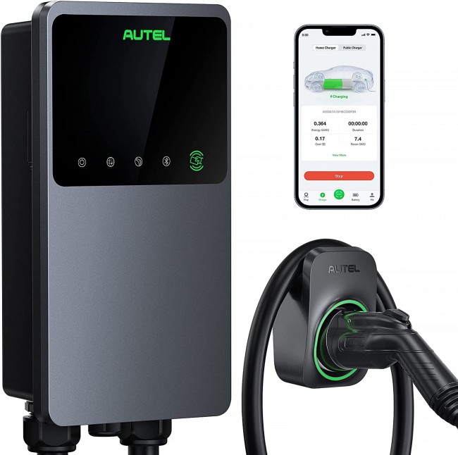 [Ship from US] AUTEL MaxiCharger AC Wallbox Home 40A - NEMA 14-50 - EV Charger With Separate Holster