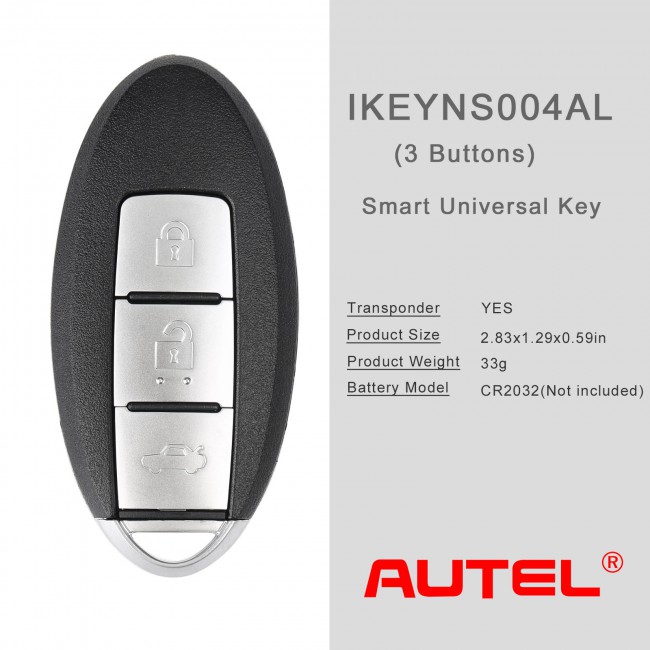 AUTEL IKEYNS003AL 3 Buttons Key for Nissan 10pcs/lot