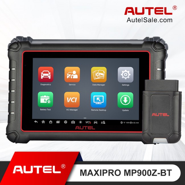 2024 Multi-Language Autel MaxiPRO MP900BT / MP900Z-BT All System Bluetooth Diagnostic Scanner ECU Coding WiFi Print Update of MP808BT PRO