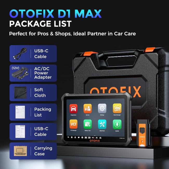 2024 OTOFIX D1 MAX Professional Diagnostic Tool 40+ Service Functions ECU Coding Upgraded of MaxiSys MS906BT MS906 Pro