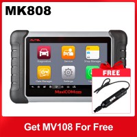 Buy Autel MaxiCOM MK808 Diagnostic Tool With IMMO/ EPB/ SAS/ BMS/ DPF Reset Functions Get Free MaxiVideo MV108 8.5mm