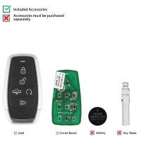 AUTEL IKEYAT005AL Independent 5 Buttons Universal Smart Key Remote Start / Air Suspension 5pcs/lot