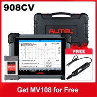 Autel Maxisys MS908CV Heavy Duty Diagnostic Tool with J-2534 ECU Programming BT WiFi Enabled & Wireless Connection Get Free MV108