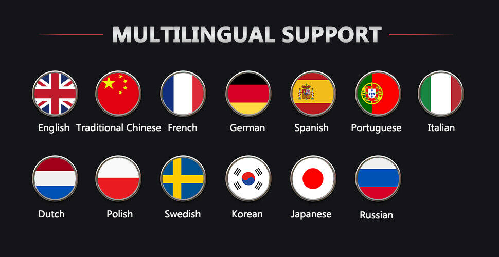 Multi-language is supported