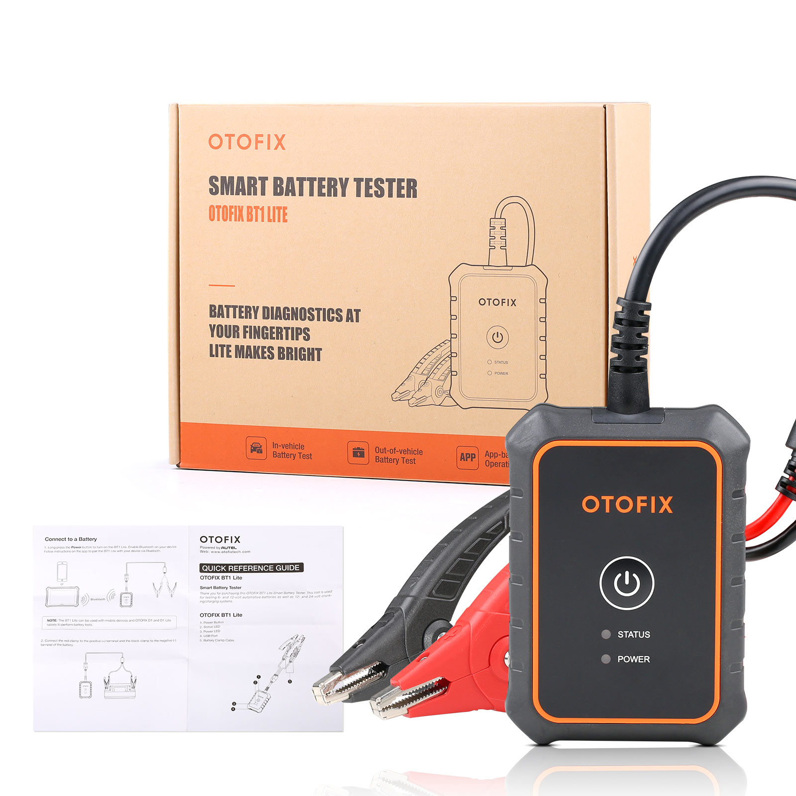 OTOFIX BT1 Lite Car Battery Analyser OBDII Battery Tester Supports
