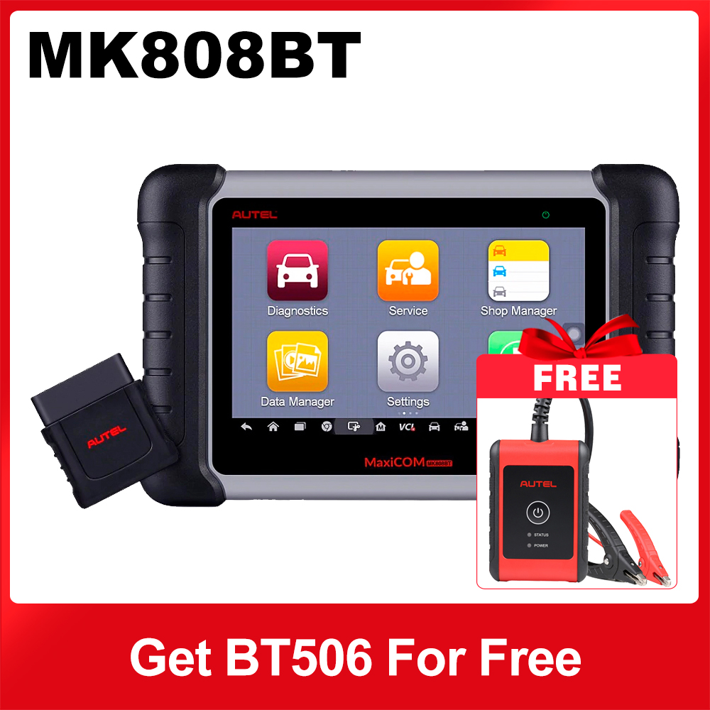 Autel MaxiCOM MK808Z-BT MK808BT All System Diagnostic Tool with Bluetooth  MaxiVCI Free BT506