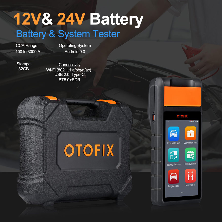 OTOFIX BT1 Professional Battery Tester with OBDII VCI and Battery